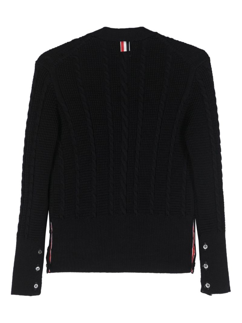 Blue Virgin Wool Cardigan