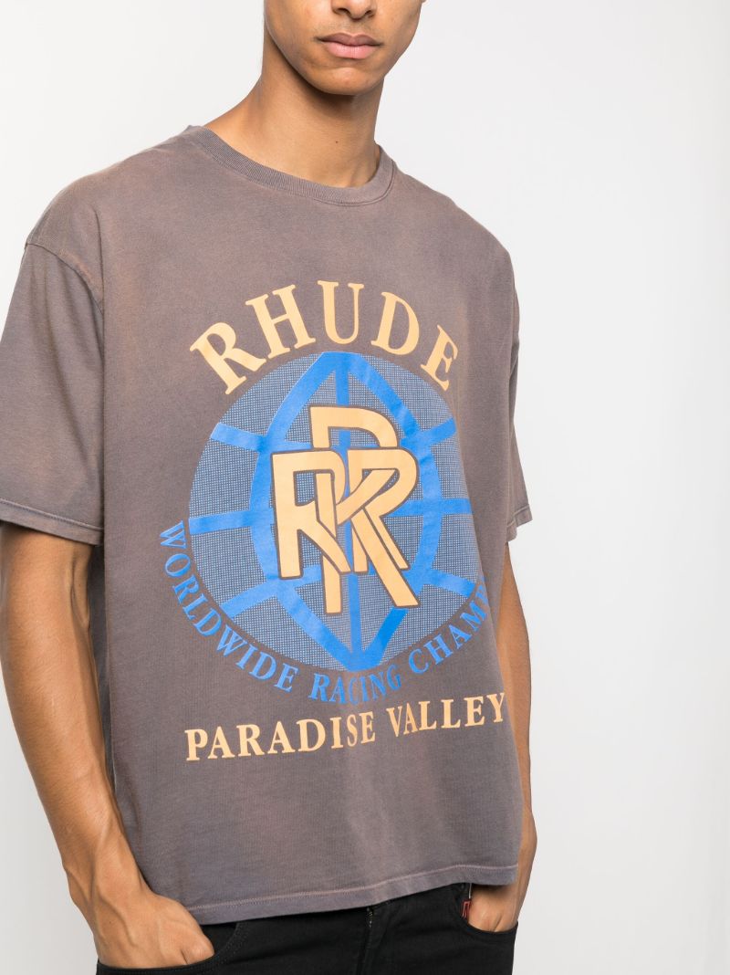 Grey Paradise Valley Cotton T-shirt