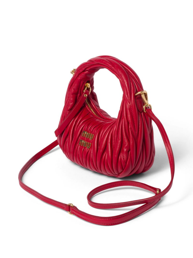 Red Wander Leather Mini Tote Bag