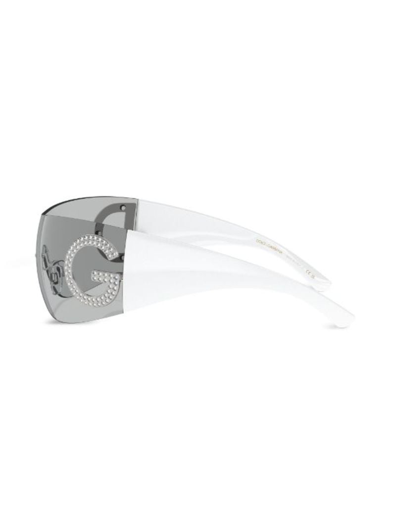 Grey Re-edition Shield-frame Sunglasses