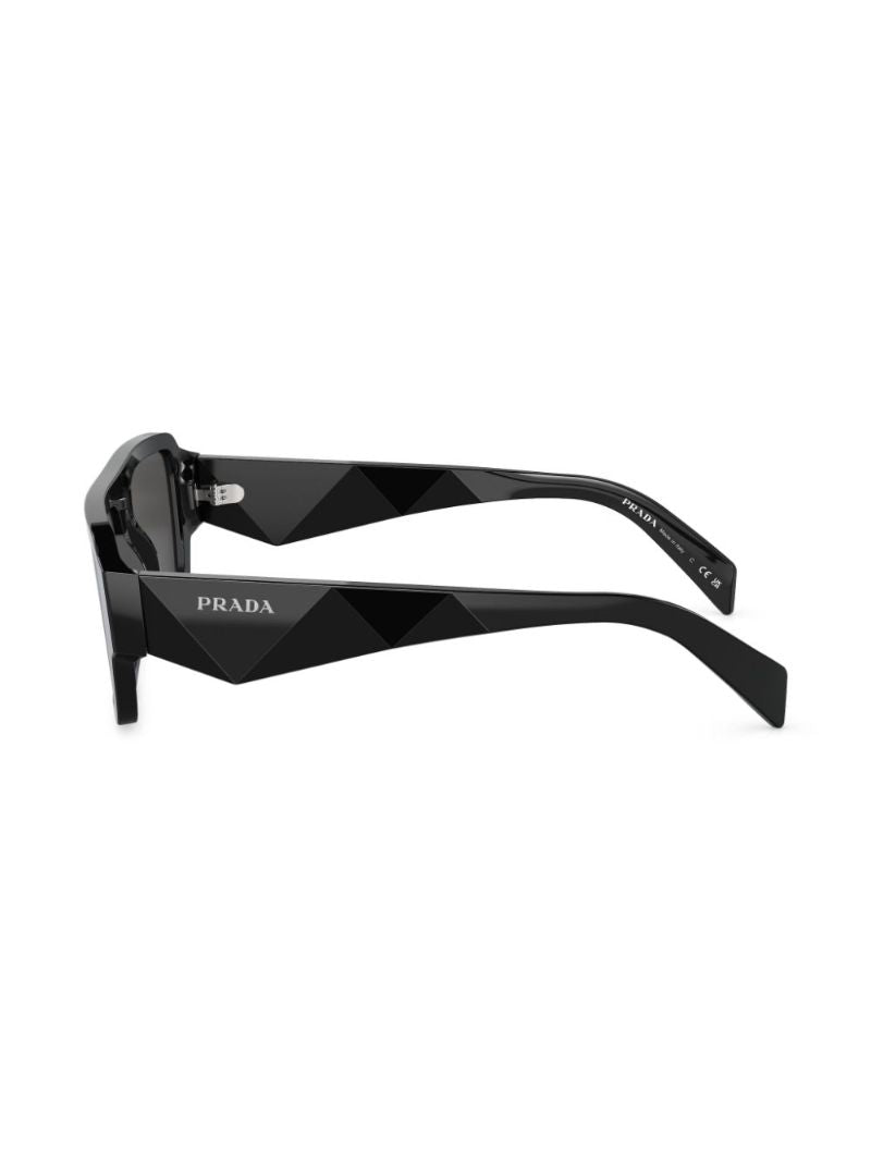 Black Symbole Square-frame Sunglasses