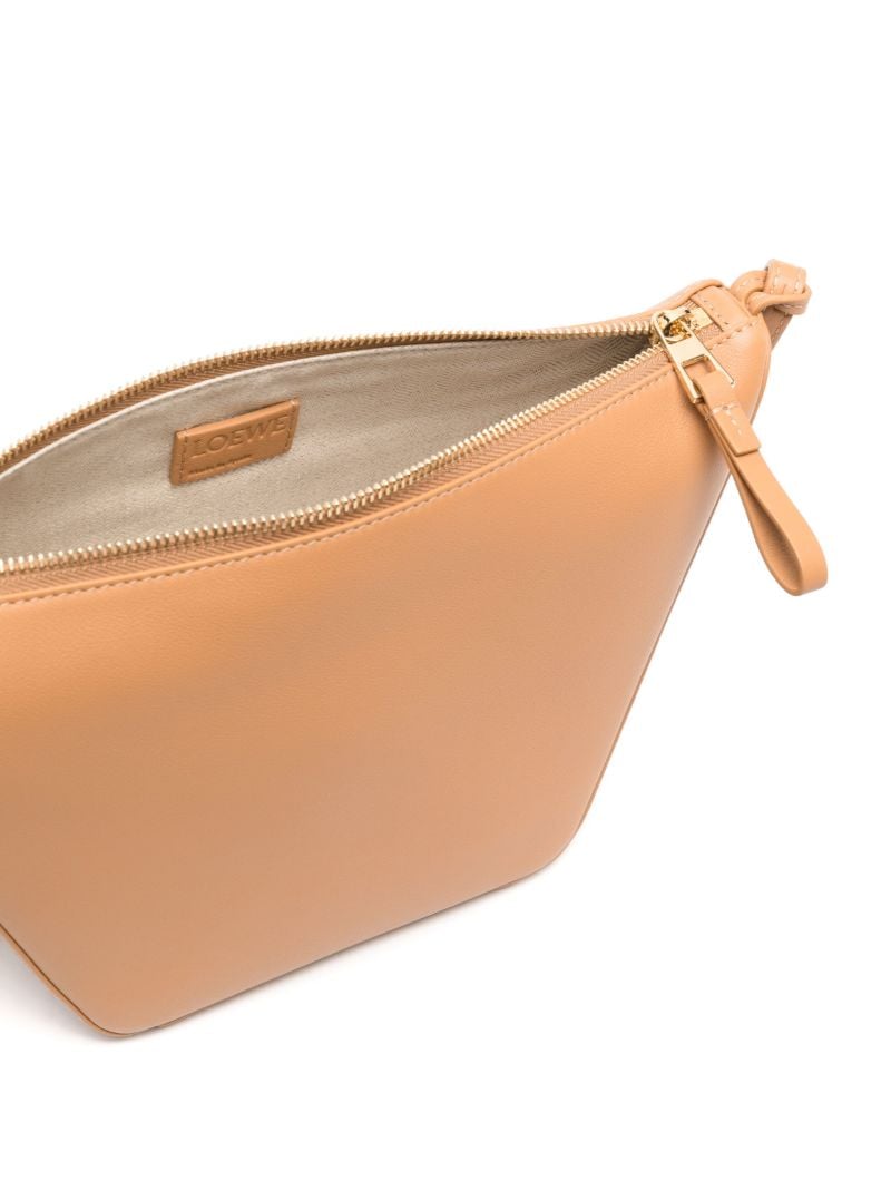 Brown Hammock Hobo Mini Leather Shoulder Bag
