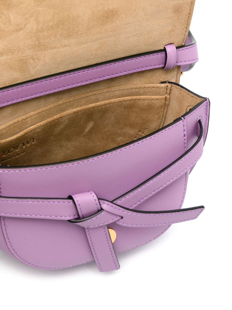 Purple Gate Mini Leather Cross-body Bag