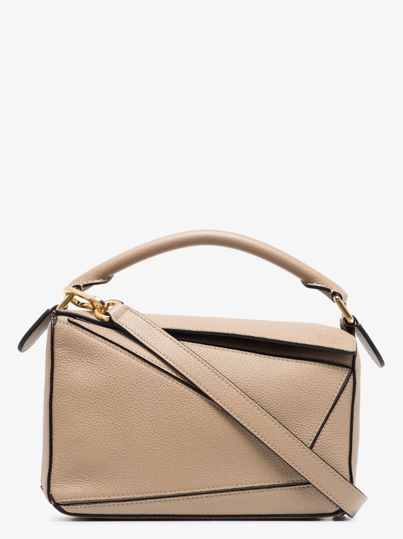 Neutral Puzzle Small Leather Shoulder Bag
