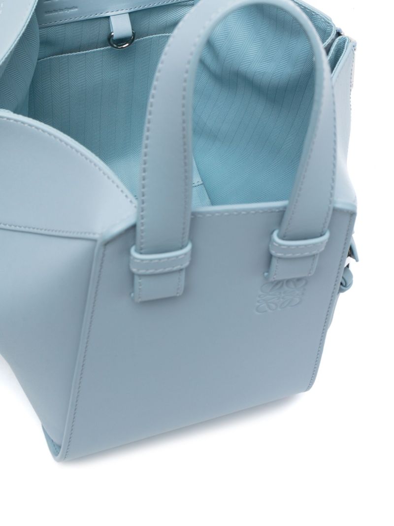 Blue Hammock Compact Leather Tote Bag