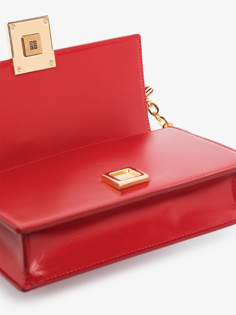Red 4g Leather Cross Body Bag