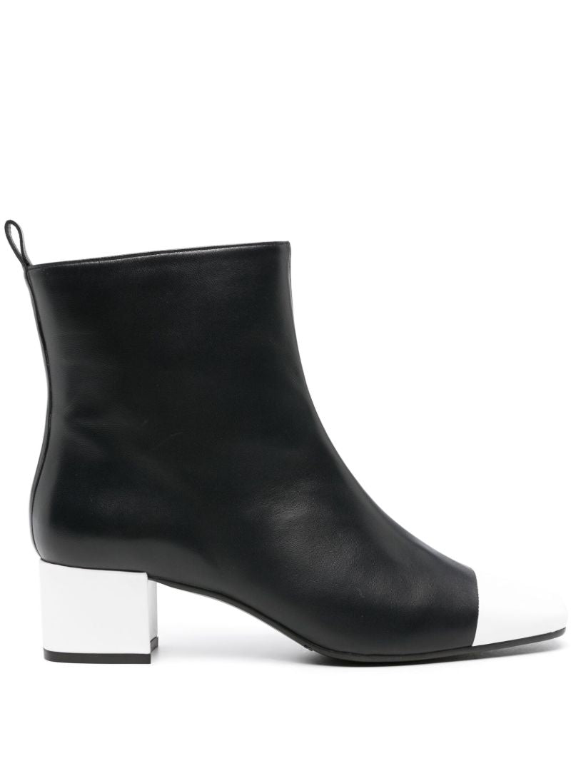 Blue Estime 40 Leather Ankle Boots