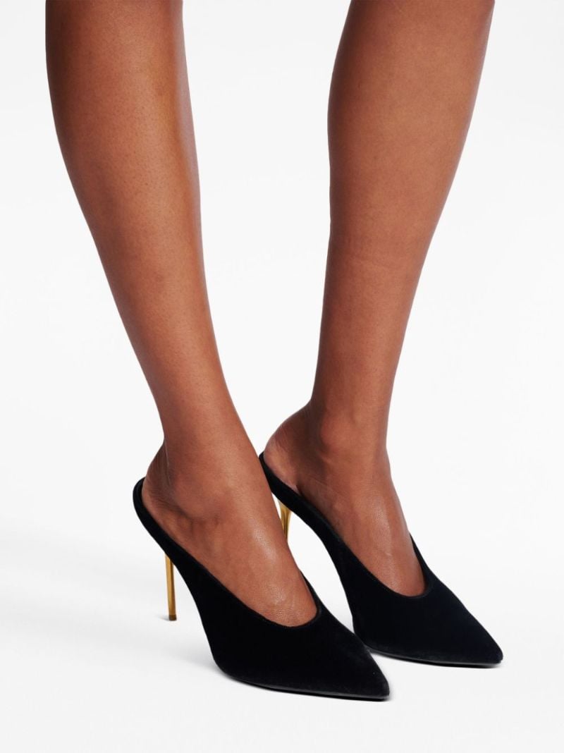 Black Ruby 95 Velvet Mules