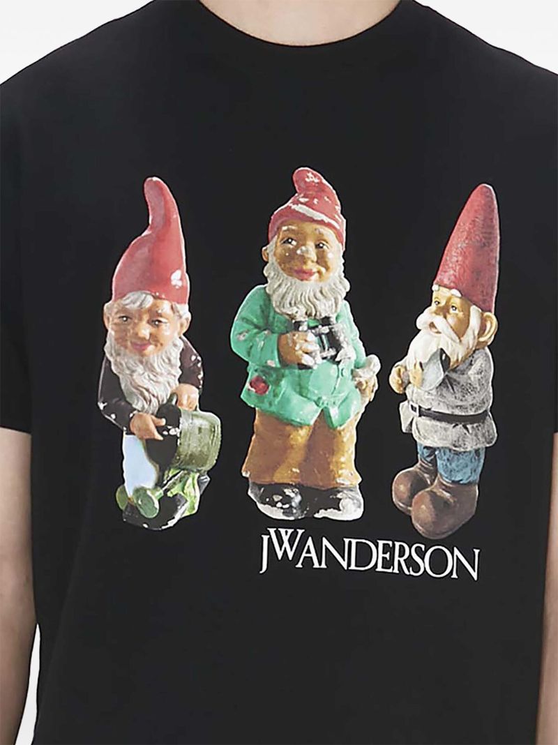 Black Gnome Trip-print Cotton T-shirt