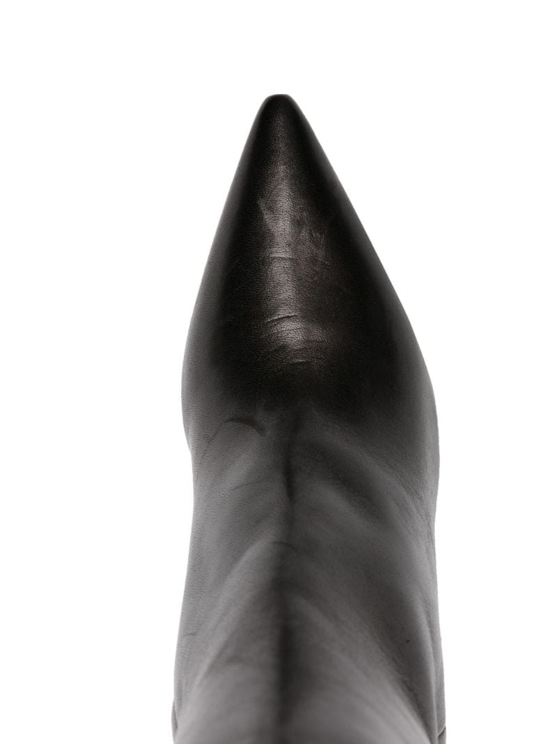 Black 95 Leather Knee-high Boots