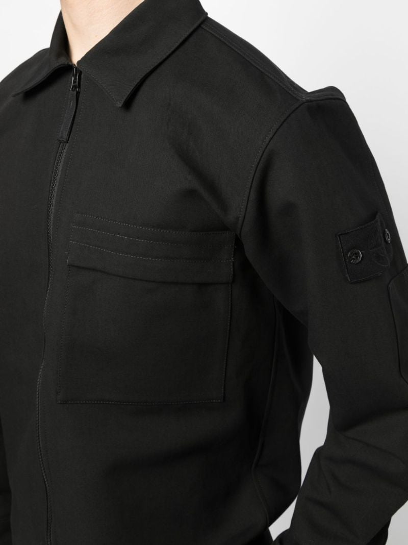 Black Ghost Gabardine Overshirt