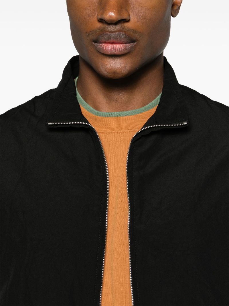 Black Wool-poplin Gilet