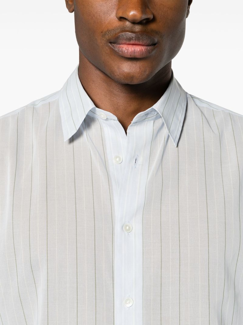 Blue Striped Cotton Shirt