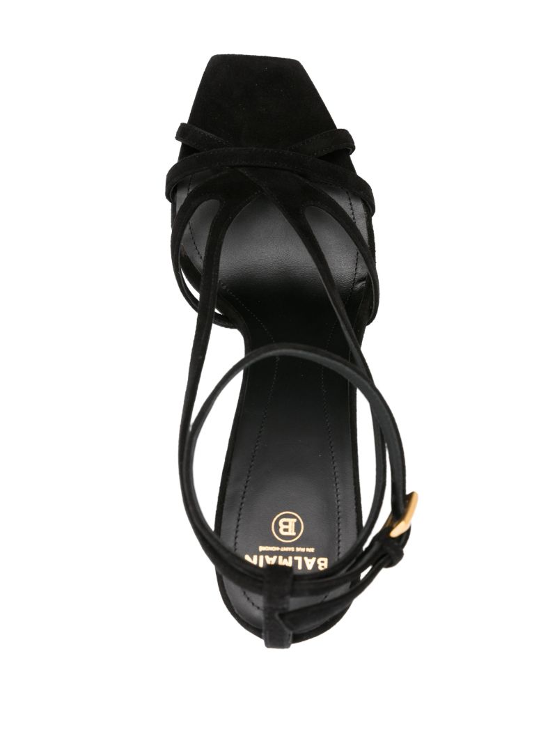 Black Ruby 95 Suede Sandals