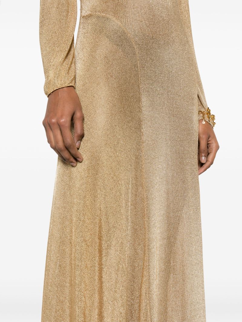 Gold High-neck Gown