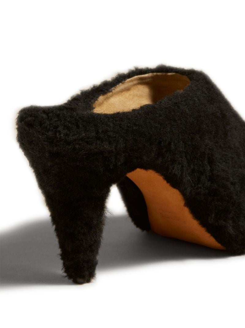 The Marion 90mm Shearling Mules