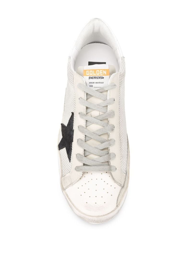 Grey Super-star Leather Sneakers