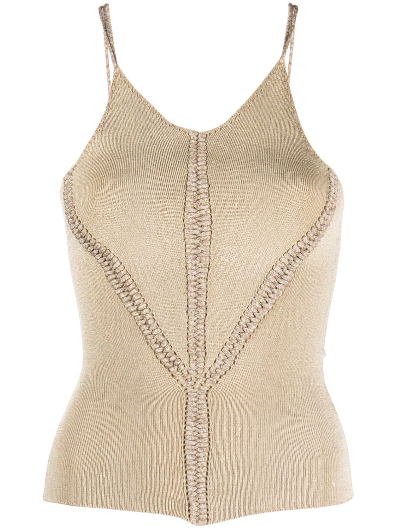 Neutral Mirror Knitted Vest