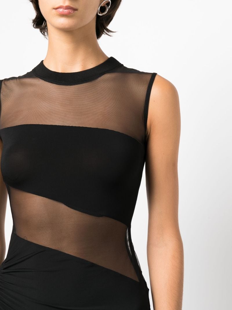 Black Panelled Gown