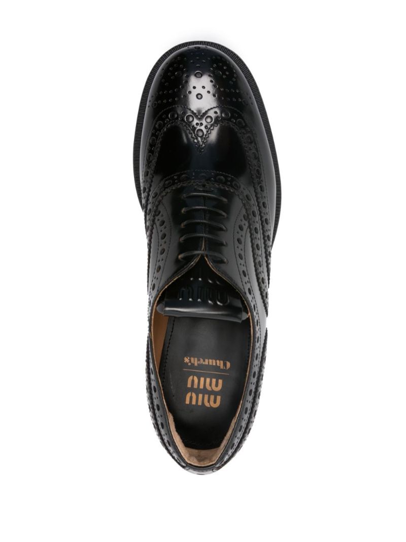 X Church's Black Leather Oxford Brogues