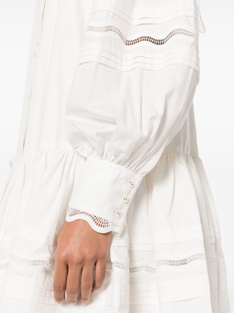 White Reva Cotton Shirt Dress