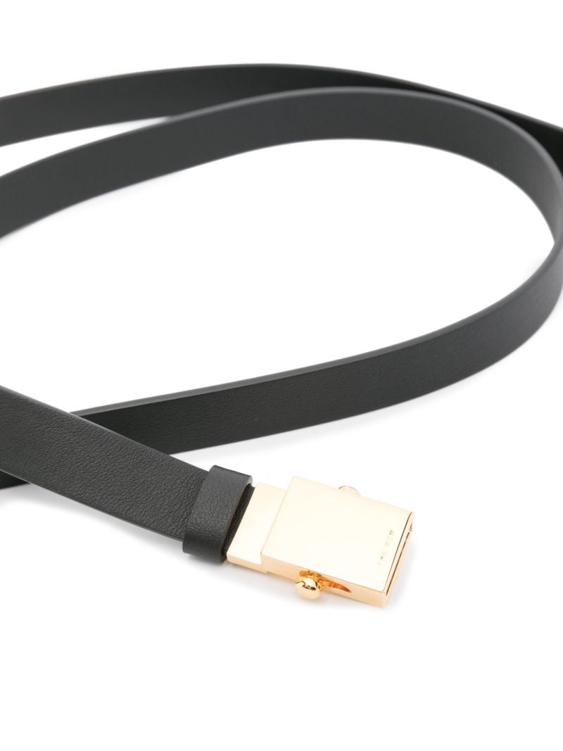 Black Brian Leather Belt