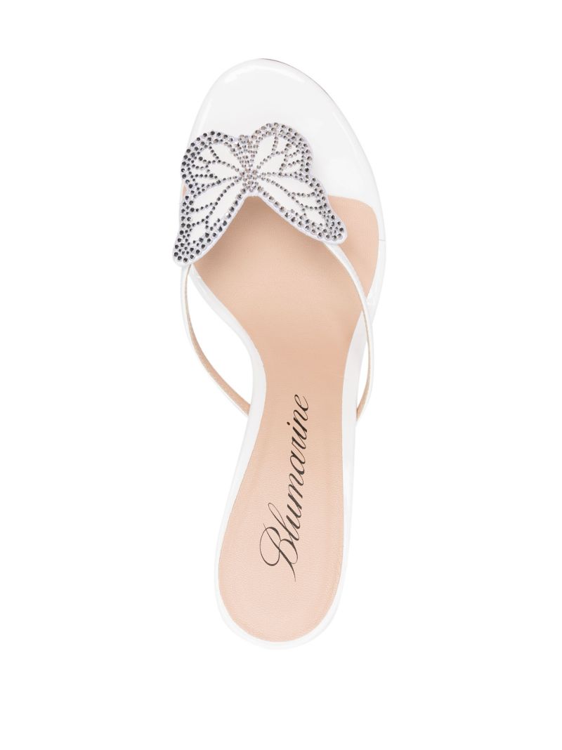 White Butterfly 75 Leather Sandals