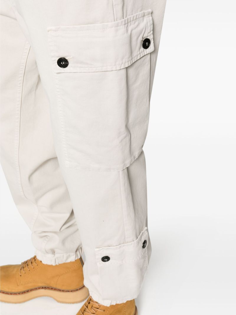 Neutral Jodi Cotton Cargo Trousers