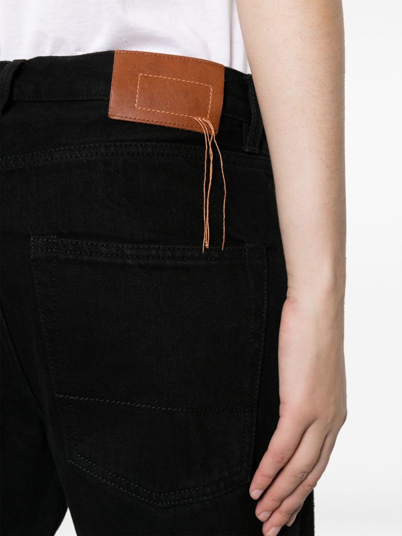 Black John Straight-leg Jeans