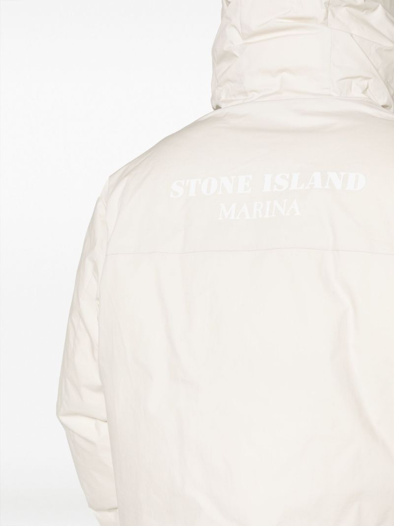 Neutral Marina Hooded Cotton Jacket