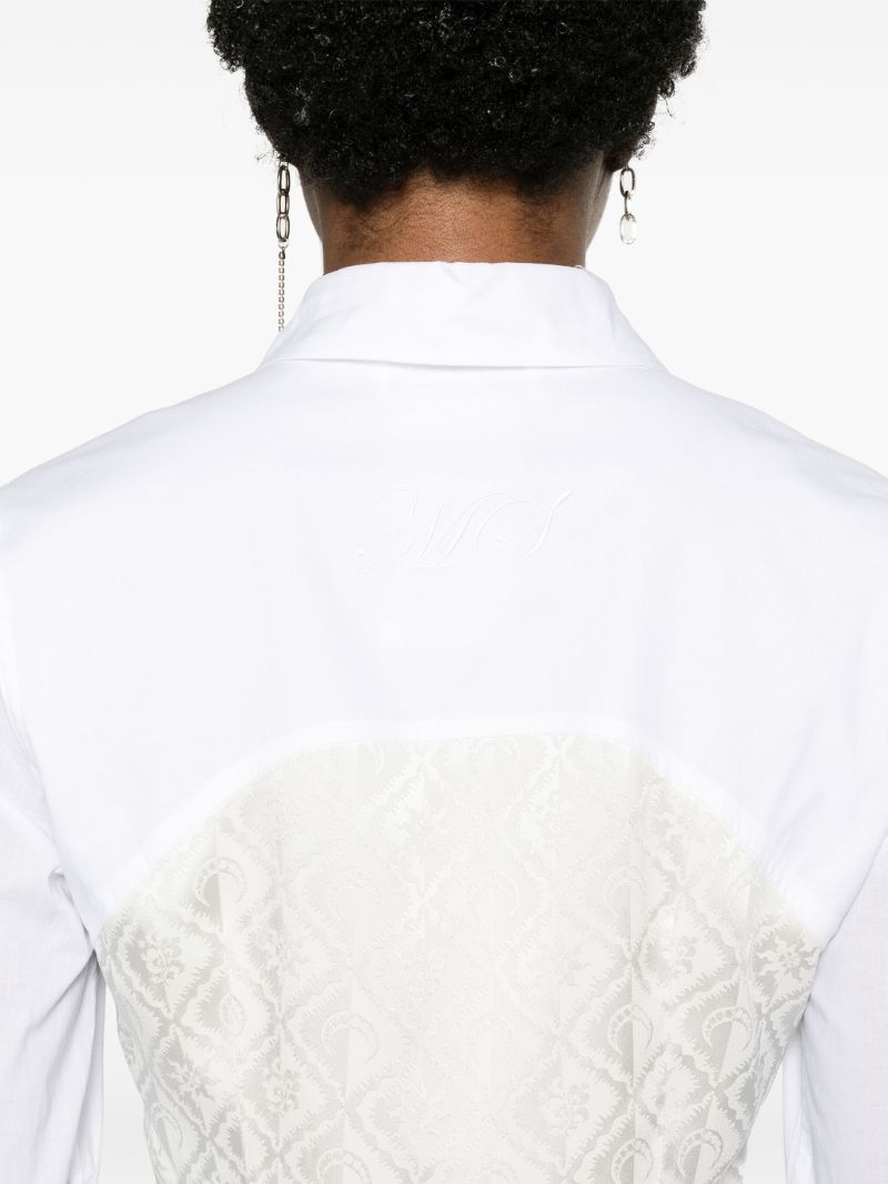 White Regenerated Household Linen Shirt
