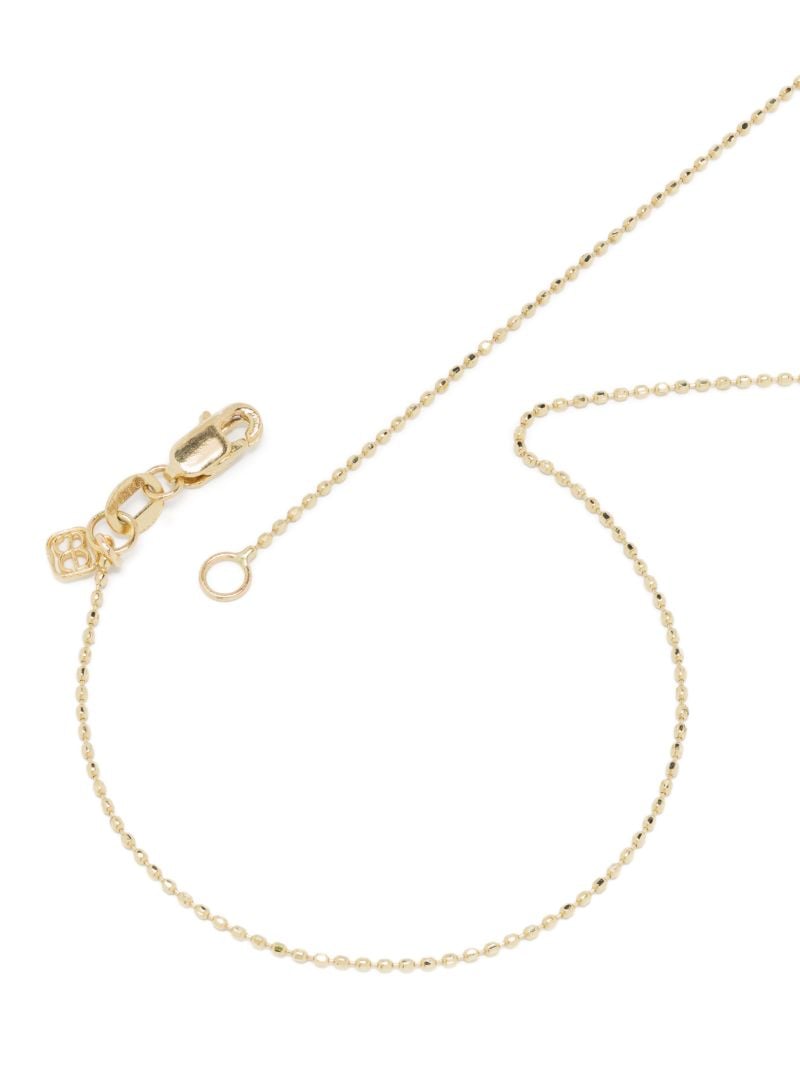 14k Gold Heart Charm Diamond Necklace