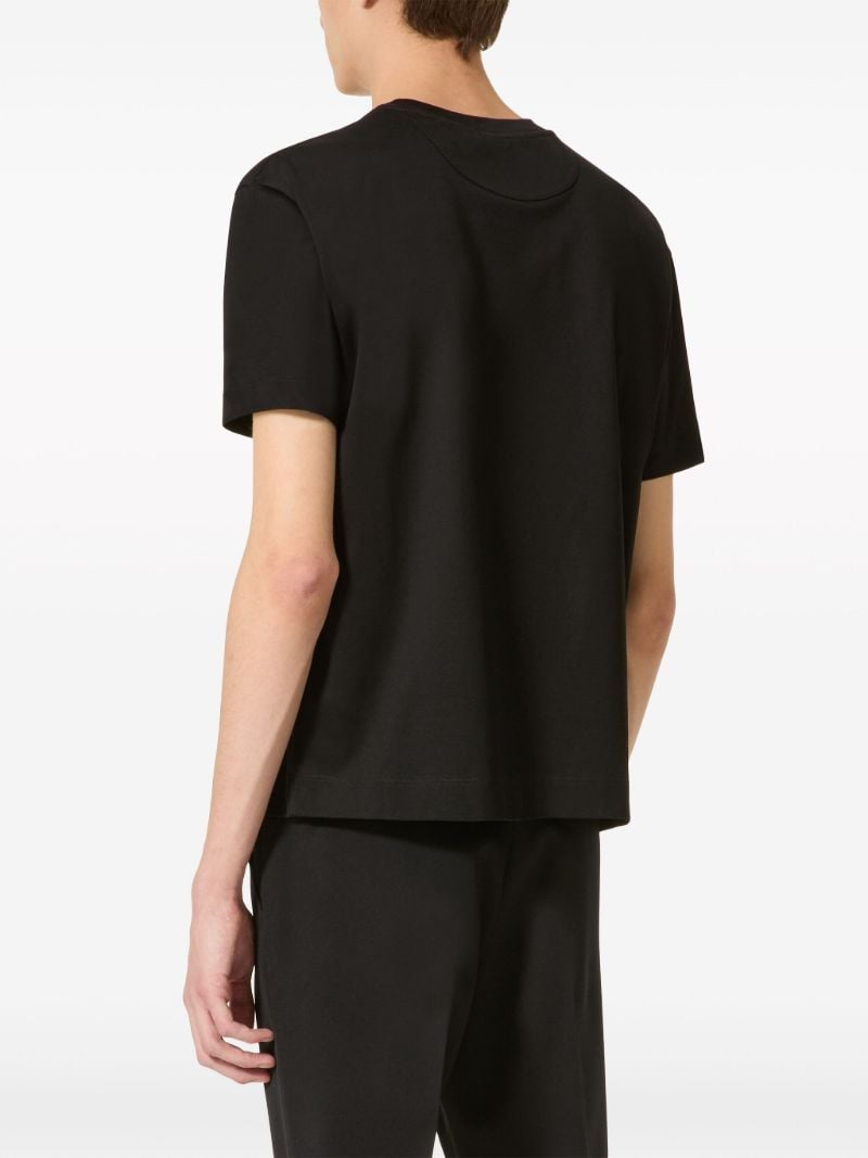 Black Logo-print Cotton T-shirt