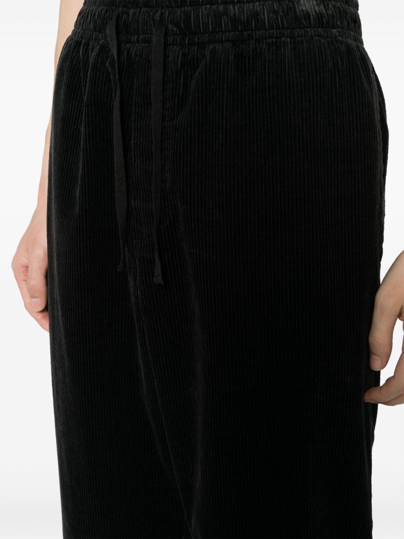 Black Alva Corduroy Tapered Trousers