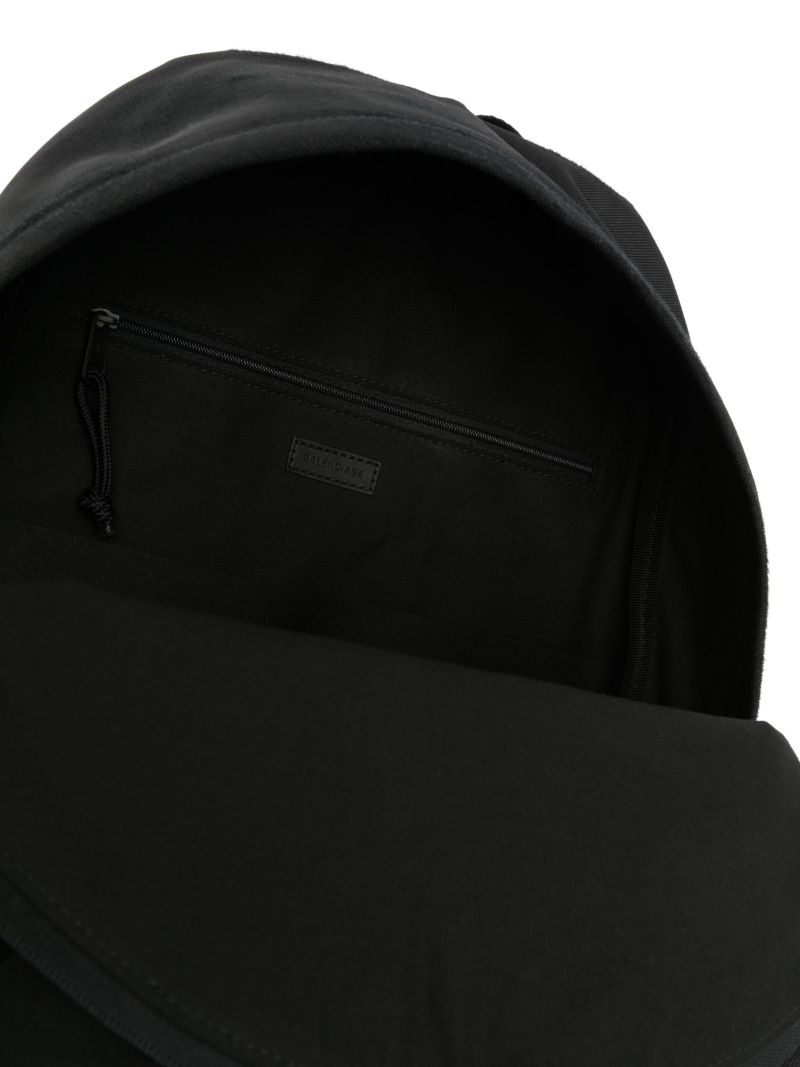 Black Explorer Logo-embroidered Backpack