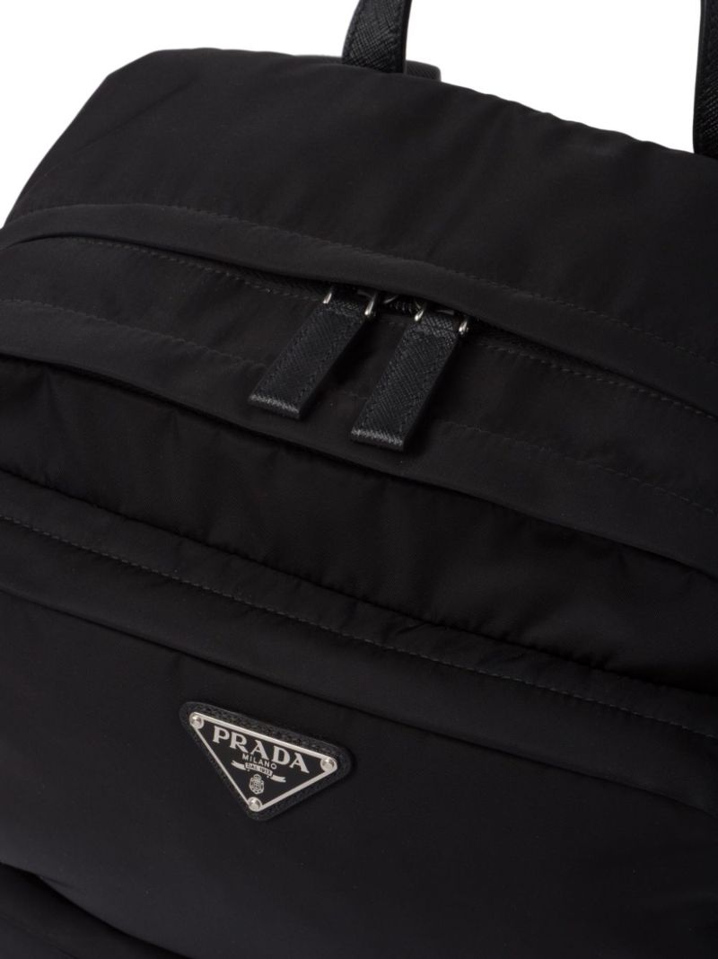 Re-nylon Saffiano Leather Backpack