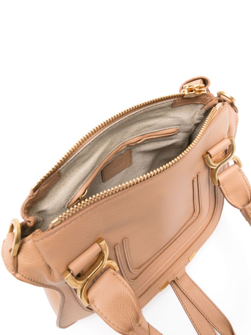 Neutral Marcie Double Leather Tote Bag