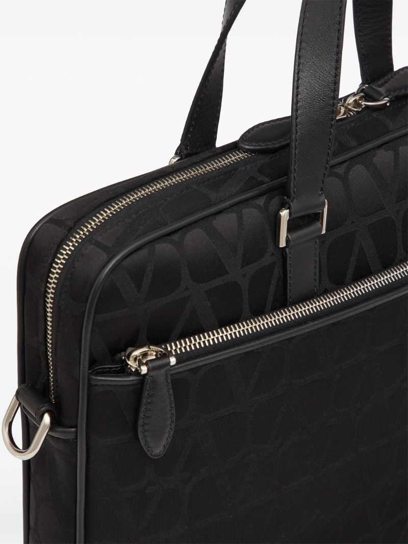 Black Toile Iconographe Laptop Bag
