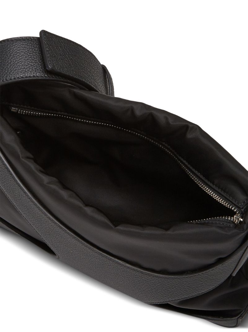 Black Cut-out Shoulder Bag