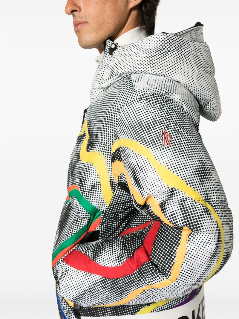 Grey Mazod Graphic-print Down Jacket