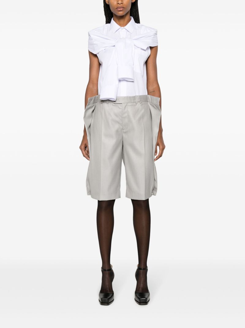 Grey Bibi Layered Shorts