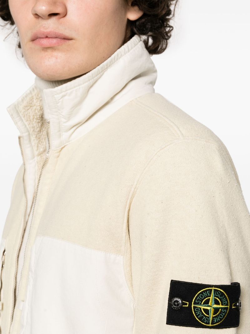 Neutral Compass-patch Zip-up Jacket