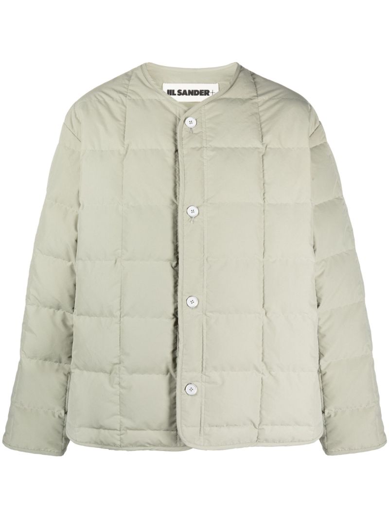 Green Quilted Down Jacket