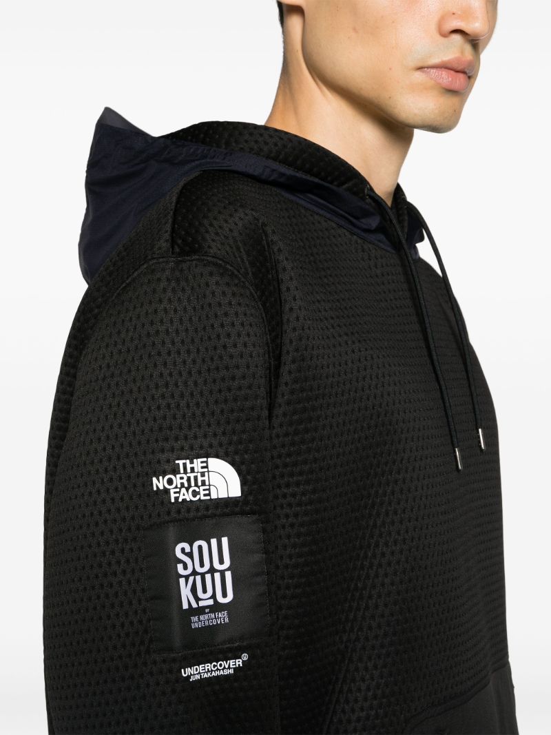 X Undercover Black Soukuu Dotknit Hoodie