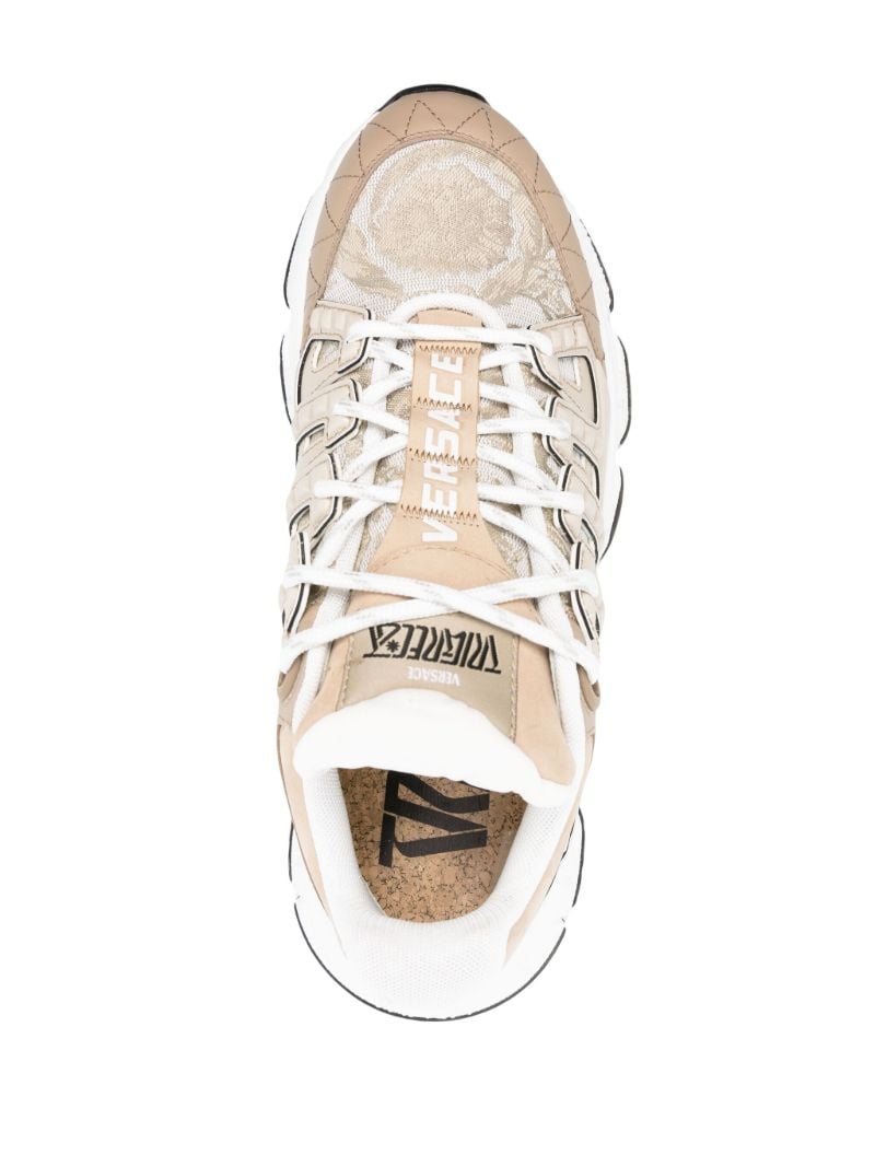 Neutral Trigreca Barocco-jacquard Sneakers