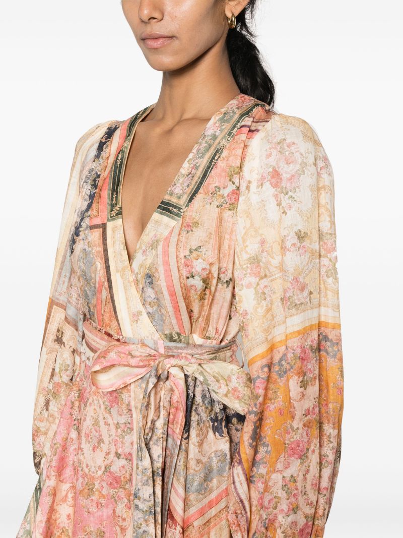 Multicolour August Wrap Mini Dress