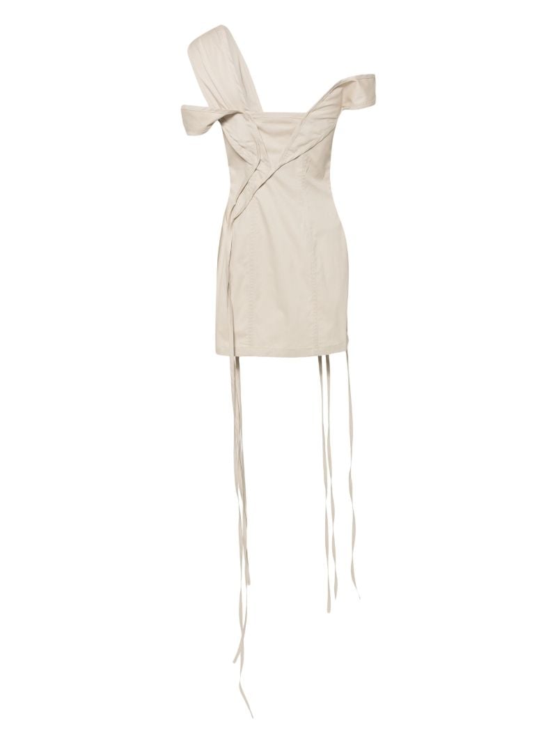 White Strap-detail Mini Dress