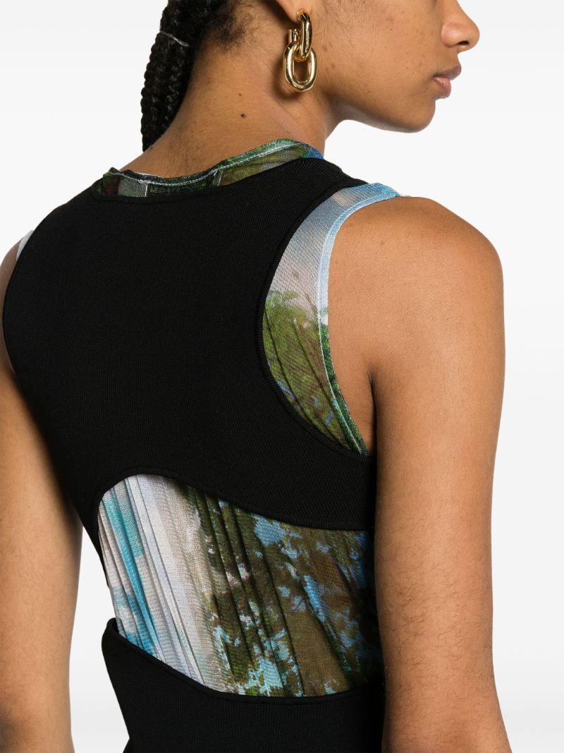 Black Lucid Encircled Edge Mini Dress