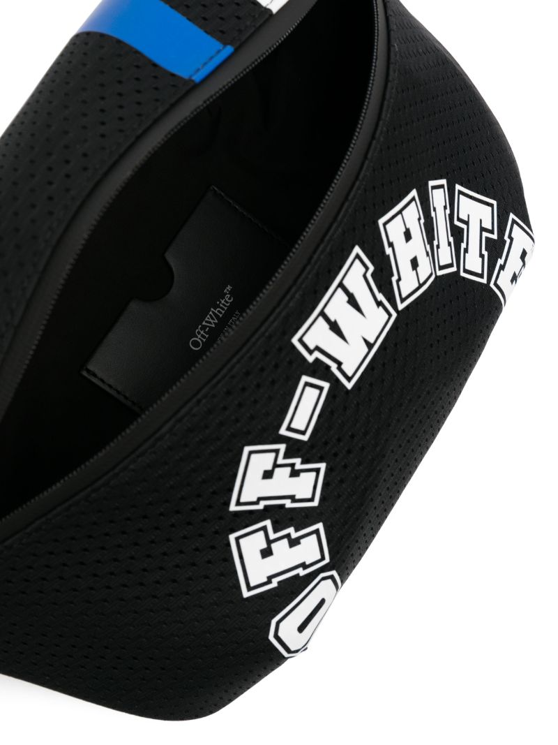Black Outdoor Baseball Logo-print Belt Bag