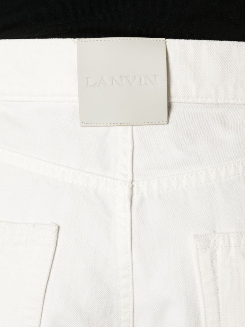 White Straight-leg Jeans